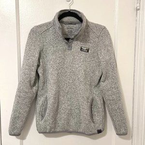 Women's L.L.Bean Sweater Fleece Pullover, Gray, US XS